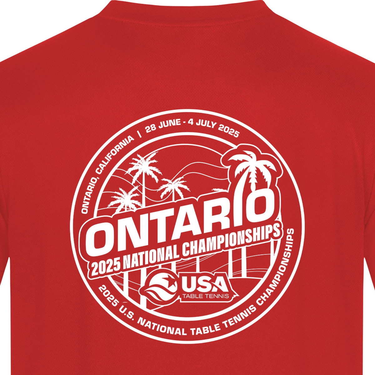 Butterfly 2025 US Nationals Shirt - Back - Event Logo Close-Up
